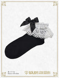 B49SC822 Heart Lace Ankle Socks