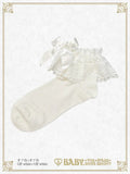 B49SC822 Heart Lace Ankle Socks