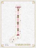 B49SC825 Kumya's Sweet Heart Check Pattern Over-the-Knee Socks
