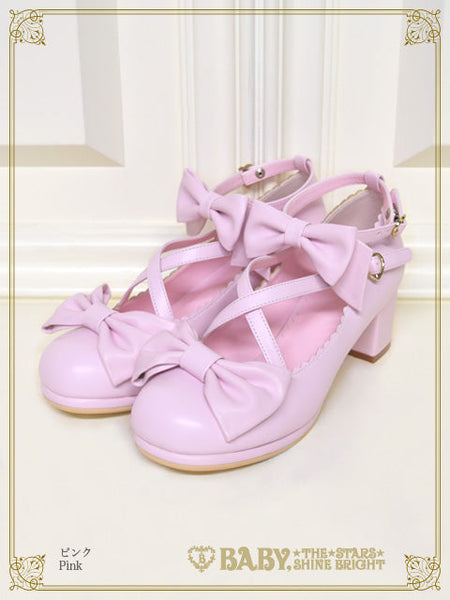 B49SH816 Sweet Ribbon Shoes