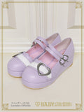 B49SH832 Heart Buckle Shoes