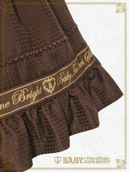 B49SK506 Waffle Cotton Pocket Skirt