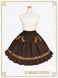 B49SK506 Waffle Cotton Pocket Skirt