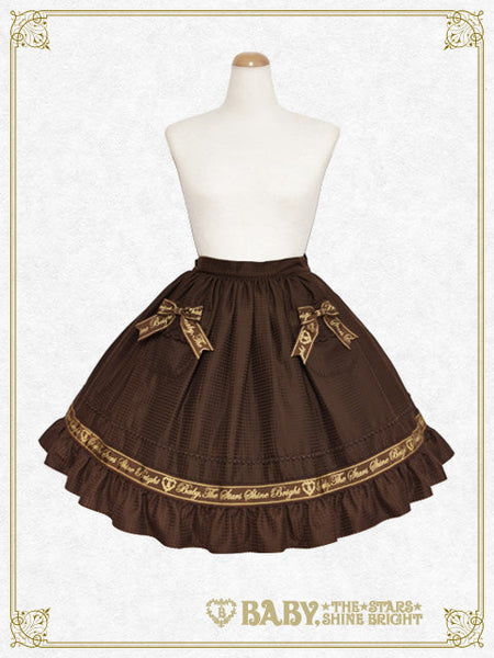 B49SK506 Waffle Cotton Pocket Skirt