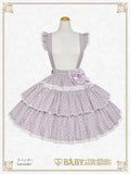 B49SK507 Milky Dot♡ Frill Skirt