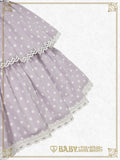B49SK507 Milky Dot♡ Frill Skirt