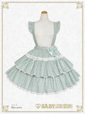 B49SK507 Milky Dot♡ Frill Skirt