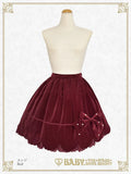B49SK514 Velveteen Scallop Skirt