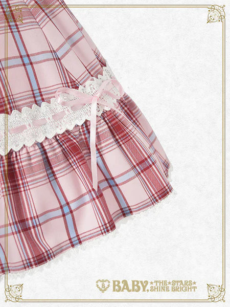 B49SK515 Mary Stuart Tartan Check Skirt