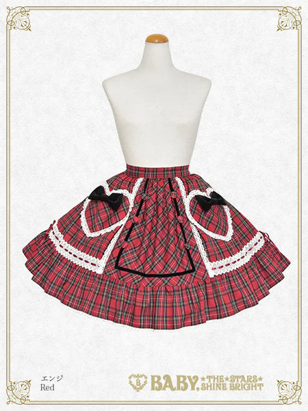 B49SK515 Mary Stuart Tartan Check Skirt