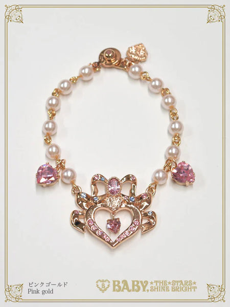 B50AC054 Etoile Princesse♡Cœur Bracelet