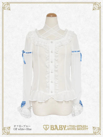B50BL406 Christina Bouquet Princess Chiffon Blouse