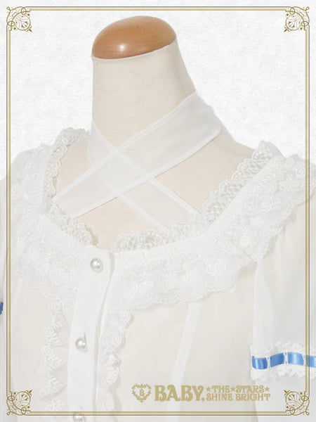 B50BL406 Christina Bouquet Princess Chiffon Blouse