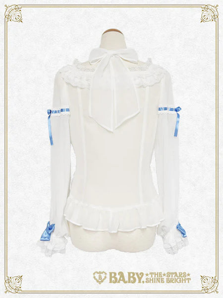 B50BL406 Christina Bouquet Princess Chiffon Blouse