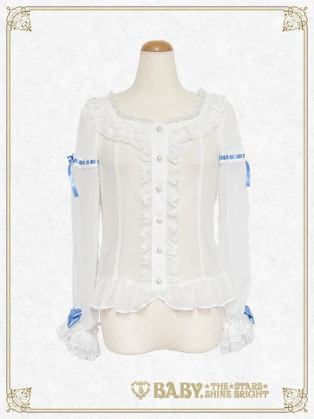 B50BL406 Christina Bouquet Princess Chiffon Blouse