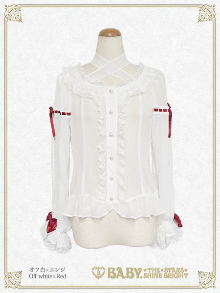 B50BL406 Christina Bouquet Princess Chiffon Blouse