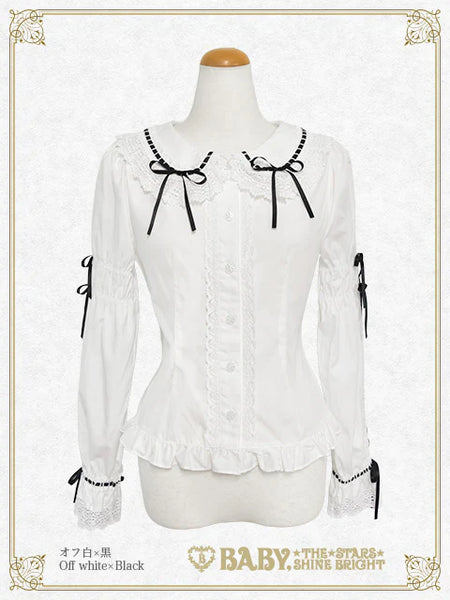 B50BL409 Ribbon Ribbon♡Wrapping Heart Blouse