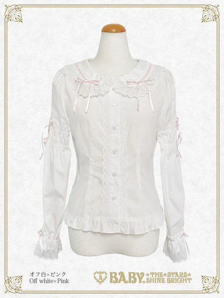 B50BL409 Ribbon Ribbon♡Wrapping Heart Blouse