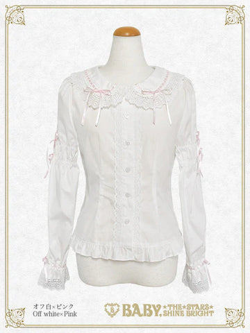 B50BL409 Ribbon Ribbon♡Wrapping Heart Blouse