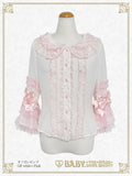 B50BL411 Ruban♡Crème à la Vanille Blouse