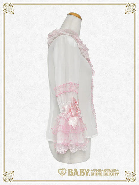 B50BL411 Ruban♡Crème à la Vanille Blouse
