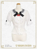B50BL414 Swinging Strawberry's Happy Berry Present Gingham Blouse