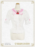 B50BL414 Swinging Strawberry's Happy Berry Present Gingham Blouse