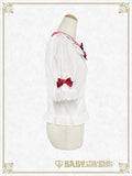 B50BL414 Swinging Strawberry's Happy Berry Present Gingham Blouse