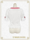 B50BL414 Swinging Strawberry's Happy Berry Present Gingham Blouse