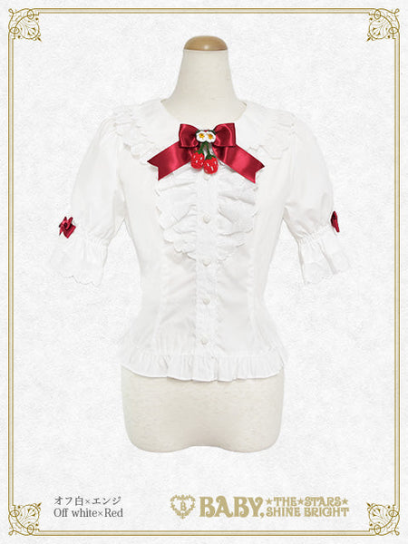 B50BL415 Swinging Strawberry's Happy Berry Present Blouse
