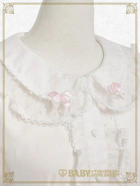 B50BL419 Little Kitten Lucy♡Dot Tulle Blouse