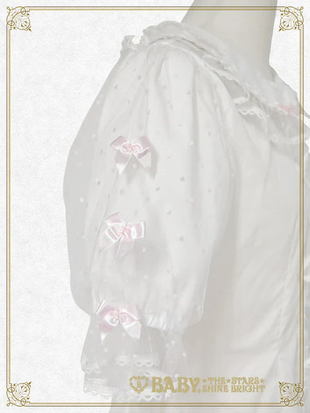 B50BL419 Little Kitten Lucy♡Dot Tulle Blouse