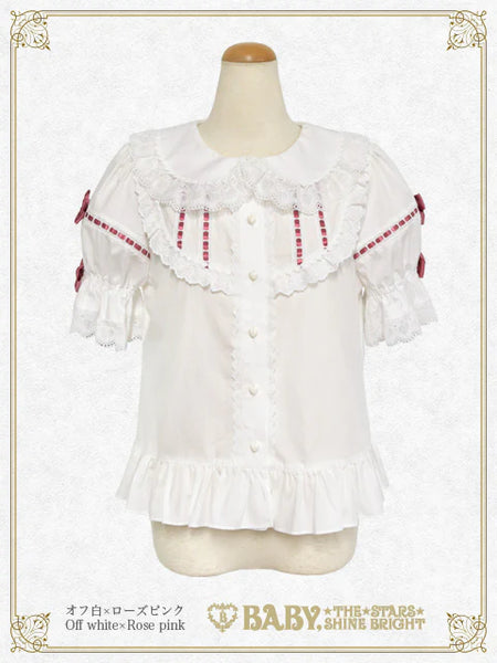B50BL421 BABY Ribbon Sweet Diary Blouse