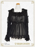 B50BL427 Cinderella Shirring Chiffon Blouse