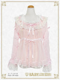 B50BL427 Cinderella Shirring Chiffon Blouse