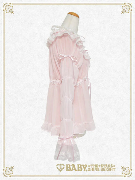 B50BL427 Cinderella Shirring Chiffon Blouse