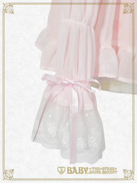 B50BL427 Cinderella Shirring Chiffon Blouse