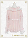 B50BL427 Cinderella Shirring Chiffon Blouse