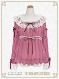 B50BL427 Cinderella Shirring Chiffon Blouse