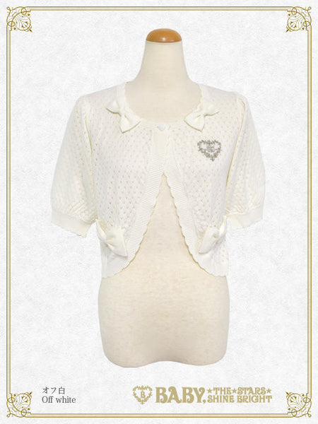 B50BO103 Ribbon Ribbon Half Sleeve Bolero