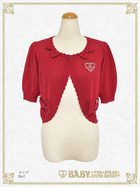 B50BO103 Ribbon Ribbon Half Sleeve Bolero