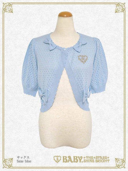 B50BO103 Ribbon Ribbon Half Sleeve Bolero