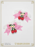 B50CF017 Swinging Strawberry's Happy Berry Present Gingham Cuffs