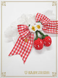 B50CF017 Swinging Strawberry's Happy Berry Present Gingham Cuffs