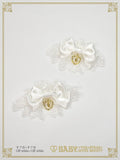 B50CF024 Satin Ribbon Tulle Lace Cuffs