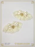 B50CF025 Satin Ribbon Cotton Lace Cuffs