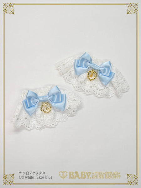 B50CF025 Satin Ribbon Cotton Lace Cuffs