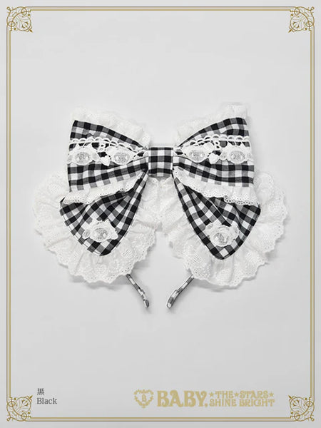 B50HA710 Kumya-chan's Fun Fun Gingham Parade Headbow