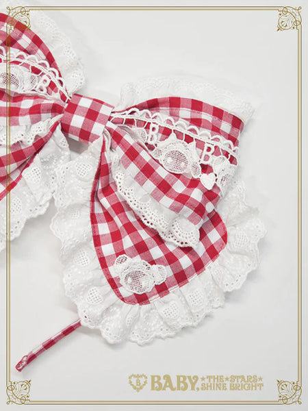 B50HA710 Kumya-chan's Fun Fun Gingham Parade Headbow