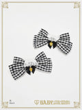 B50HA711 Kumya-chan's Fun Fun Gingham Parade Ribbon Clip